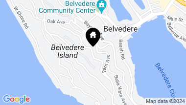 Map of 126 Madrona Ave, Belvedere CA, 94920