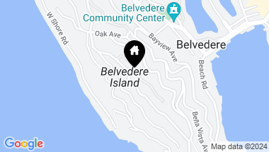 Map of 8 Crest Rd, Belvedere CA, 94920