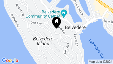 Map of 30 Bella Vista Avenue, Belvedere CA, 94920