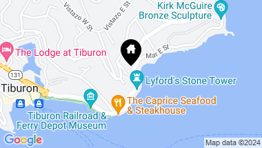 Map of 9 Tower Point Ln, Tiburon CA, 94920