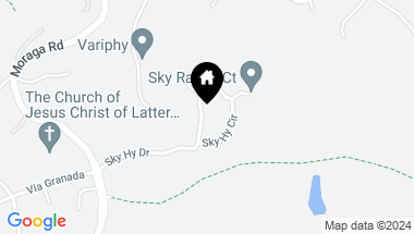 Map of 616 Sky Hy Cir, Lafayette CA, 94549