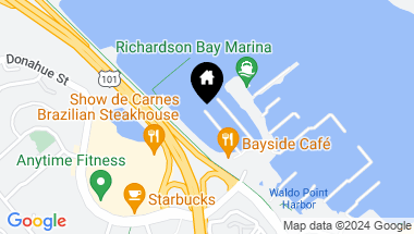 Map of 34 W Pier, Sausalito CA, 94965