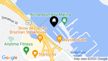 Map of 39 W Pier, Sausalito CA, 94965