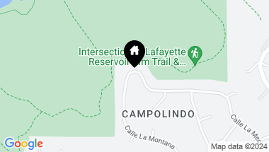 Map of 181 Calle La Montana, Moraga CA, 94556