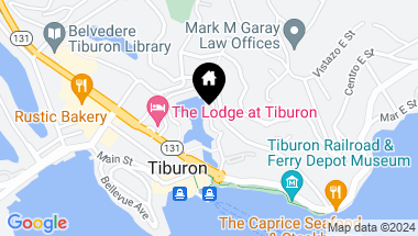Map of 41 Lagoon Vista, Tiburon CA, 94920