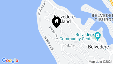 Map of 7 Britton Avenue, Belvedere CA, 94920