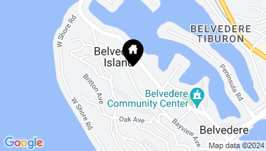 Map of 32 Bayview Ave, Belvedere CA, 94920