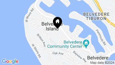 Map of 28 Bayview Ave, Belvedere CA, 94920