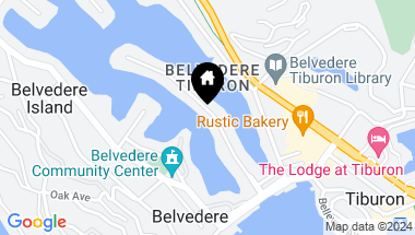 Map of 27 Peninsula Road Road, Belvedere CA, 94920