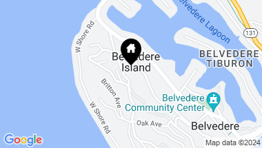 Map of 18 Golden Gate Ave, Belvedere CA, 94920