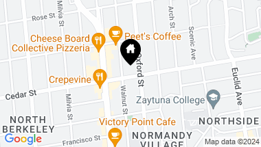 Map of 2135 Cedar St, Berkeley CA, 94709