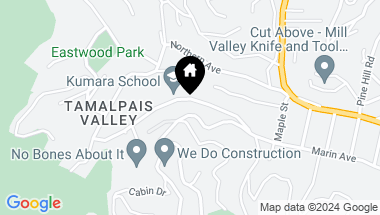 Map of 726 Marin Dr, Mill Valley CA, 94941