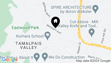 Map of 541 Northern Ave, Mill Valley CA, 94941