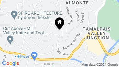 Map of 358 Dolan Ave, Mill Valley CA, 94941
