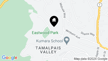 Map of 612 Eastwood Way, Mill Valley CA, 94941