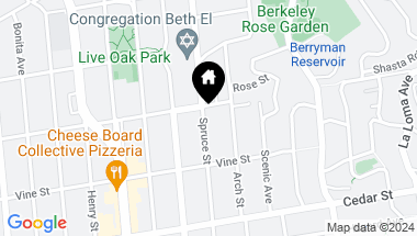 Map of 1409 Spruce Street # A, Berkeley CA, 94709