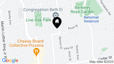 Map of 2213 Rose St, Berkeley CA, 94709