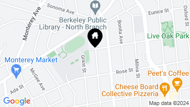 Map of 1308 Josephine Street, Berkeley CA, 94703