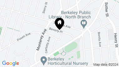 Map of 1164 Colusa Ave, Berkeley CA, 94707