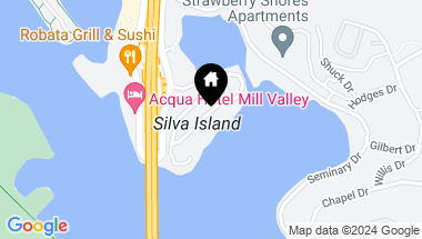 Map of 74 De Silva Island Dr, Mill Valley CA, 94941