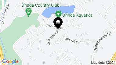 Map of 51 La Cuesta Road, Orinda CA, 94563