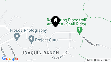 Map of 1688 Rockspring Pl, Walnut Creek CA, 94596
