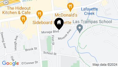 Map of 3489 Moraga Blvd, Lafayette CA, 94549