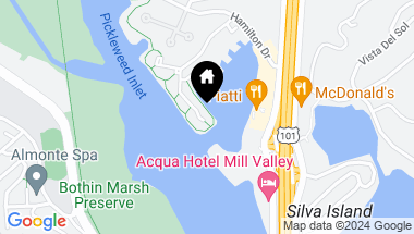 Map of 6052 Shelter Bay Ave, Mill Valley CA, 94941