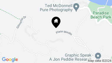 Map of 16 Place Moulin, Tiburon CA, 94920