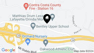 Map of 3957 Rancho Rd, Lafayette CA, 94549