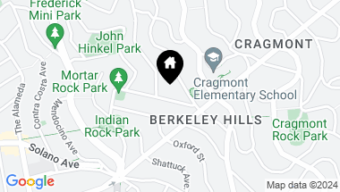 Map of 828 Indian Rock Ave, Berkeley CA, 94707