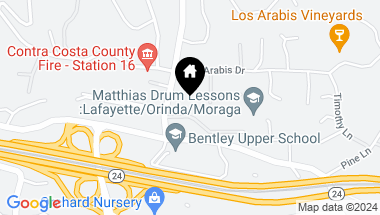 Map of 1040 Upper Happy Valley Rd, Lafayette CA, 94549