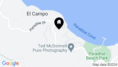 Map of 1 Playa Verde, Tiburon CA, 94920