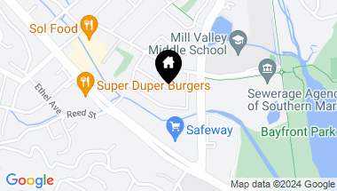 Map of 43 Oxford Ave, Mill Valley CA, 94941