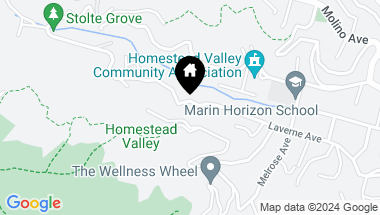 Map of 351 Laverne Ave, Mill Valley CA, 94941