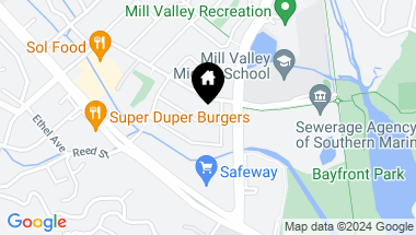 Map of 50 Oxford Ave, Mill Valley CA, 94941