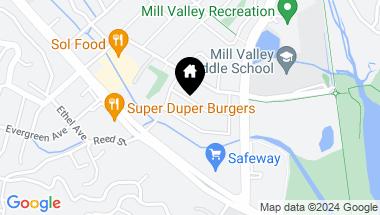 Map of 23 Oxford Ave, Mill Valley CA, 94941