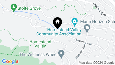 Map of 346 Laverne Ave, Mill Valley CA, 94941