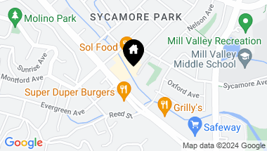 Map of 58 Park Ter, Mill Valley CA, 94941