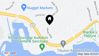 Map of 15 Andrew Dr #36, Tiburon CA, 94920