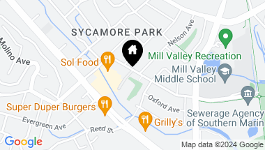 Map of 268 Sycamore Ave, Mill Valley CA, 94941