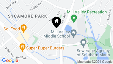Map of 42 Ryan Ave, Mill Valley CA, 94941