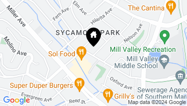 Map of 5 Amicita Ave, Mill Valley CA, 94941