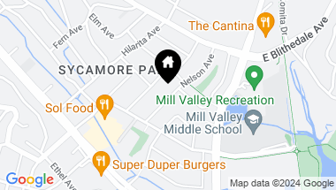 Map of 41 Nelson Ave, Mill Valley CA, 94941