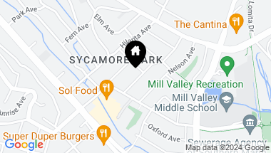 Map of 29 Amicita Ave, Mill Valley CA, 94941