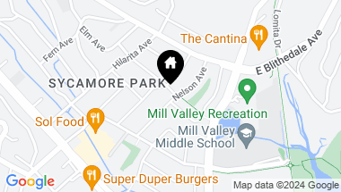 Map of 80 Matilda Ave, Mill Valley CA, 94941
