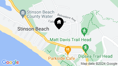 Map of 160 Buena Vista Ave, Stinson Beach CA, 94970