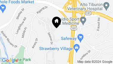 Map of 29 Thoreau Cir, Mill Valley CA, 94941