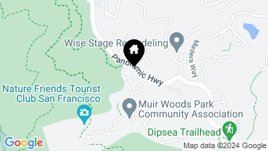 Map of 13 Ridge Avenue, Mill Valley CA, 94941
