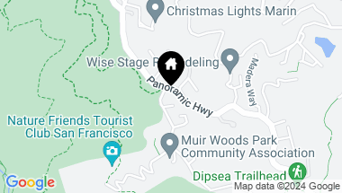 Map of 3 Ridge Avenue, Mill Valley CA, 94941